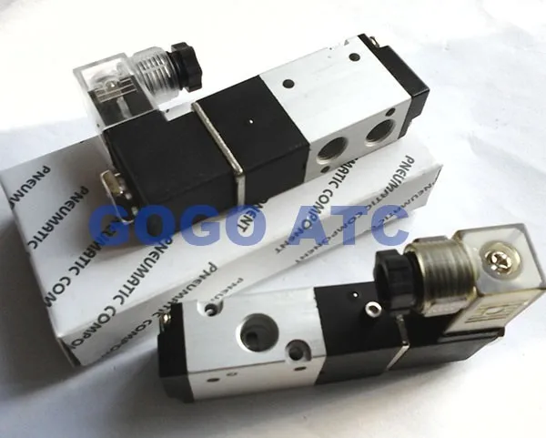 GOGO пневматический Соленоидный клапан 3V110 06 M5 порт 1/8 &quotBSP 12V DC 3/2 управления как