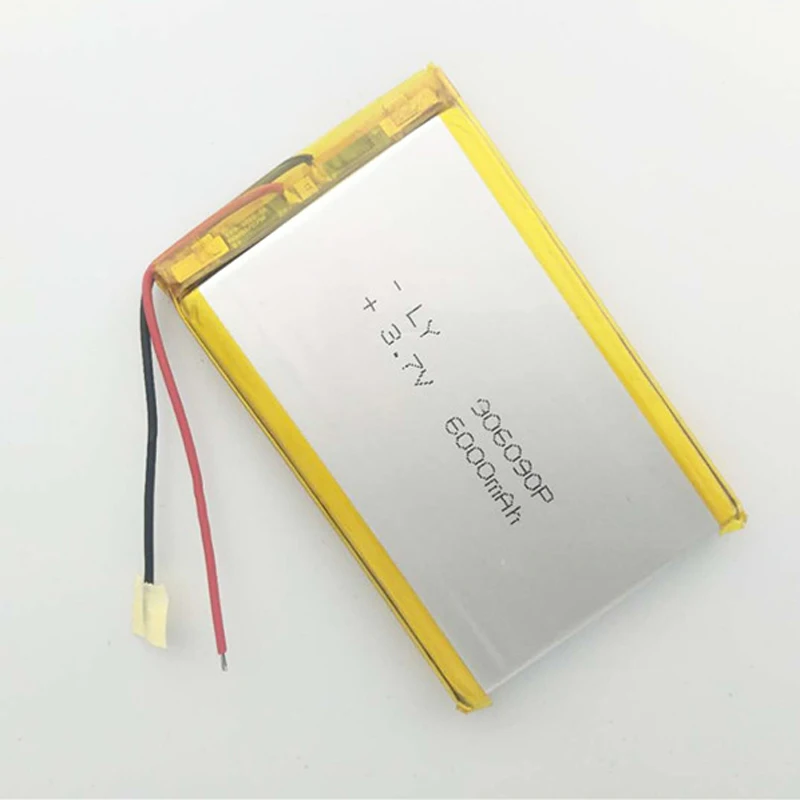 

New Real 6000mAh 906090 Battery Replacement For Power Bank Tablets GPS PSP DVD MP4 3.7V Li-Polymer Rechargeable Batteries