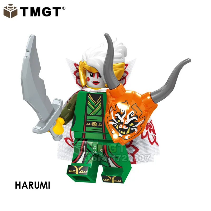 Одиночная Ninja Slithraa Snike Chokun Snappa Wu Shark Army Jelly четыре глаза Garmadon строительные блоки Подарочная игрушка для детей - Цвет: Сливовый