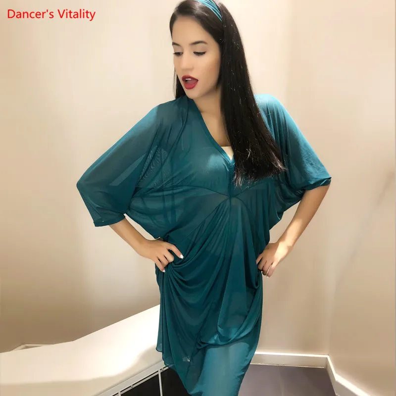 2018 new Autumn And Winter Woman Belly Dance Clothing Uniforms High Quality Robe Water yarn | Тематическая одежда и