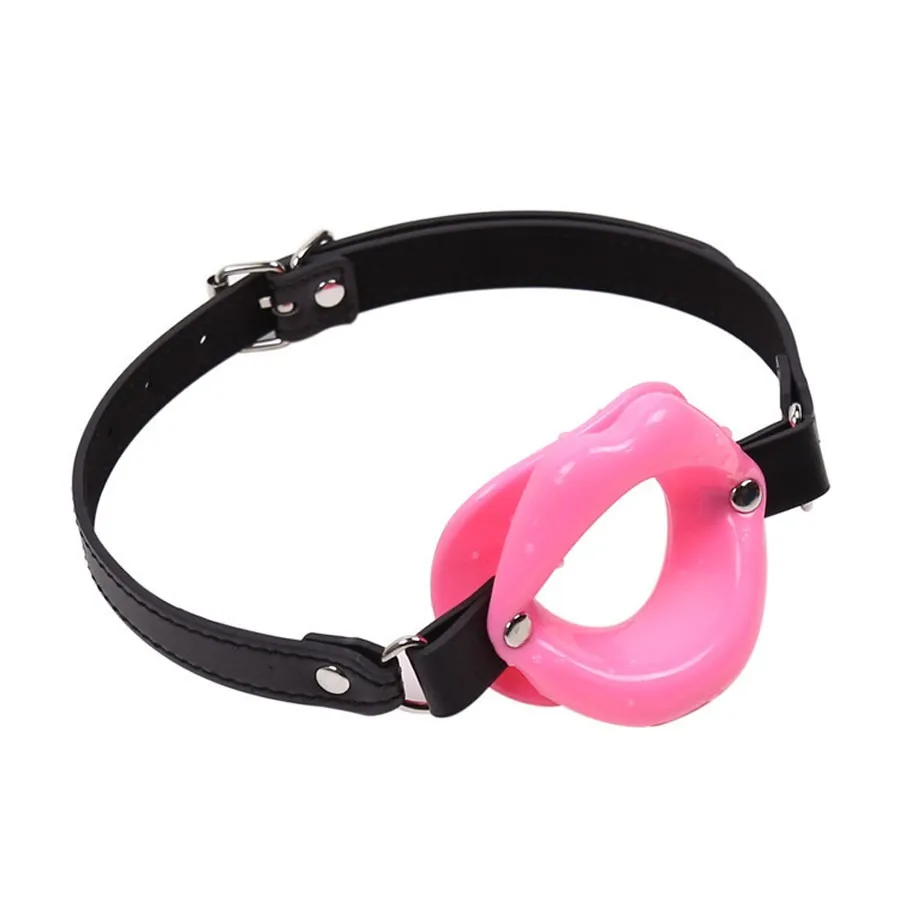 Rubber Penis Insert Oral Sex Mouth Gag Open Lip Style Ring With Leather Strap BDSM Toys For Couples | Красота и здоровье
