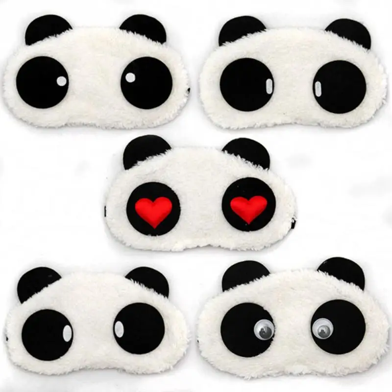 Мягкий мультфильм панды тени для век сна Spa маска глаз на глаза с завязанными