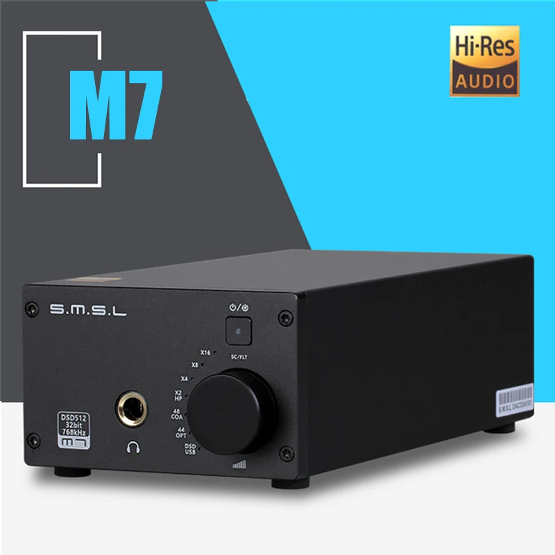 SMSL M7 XMOS TPA6120A2 2 * AK4452 32Bit/768KHz DSD512 Hifi Audio USB DAC with Headphone Amplifier | Электроника