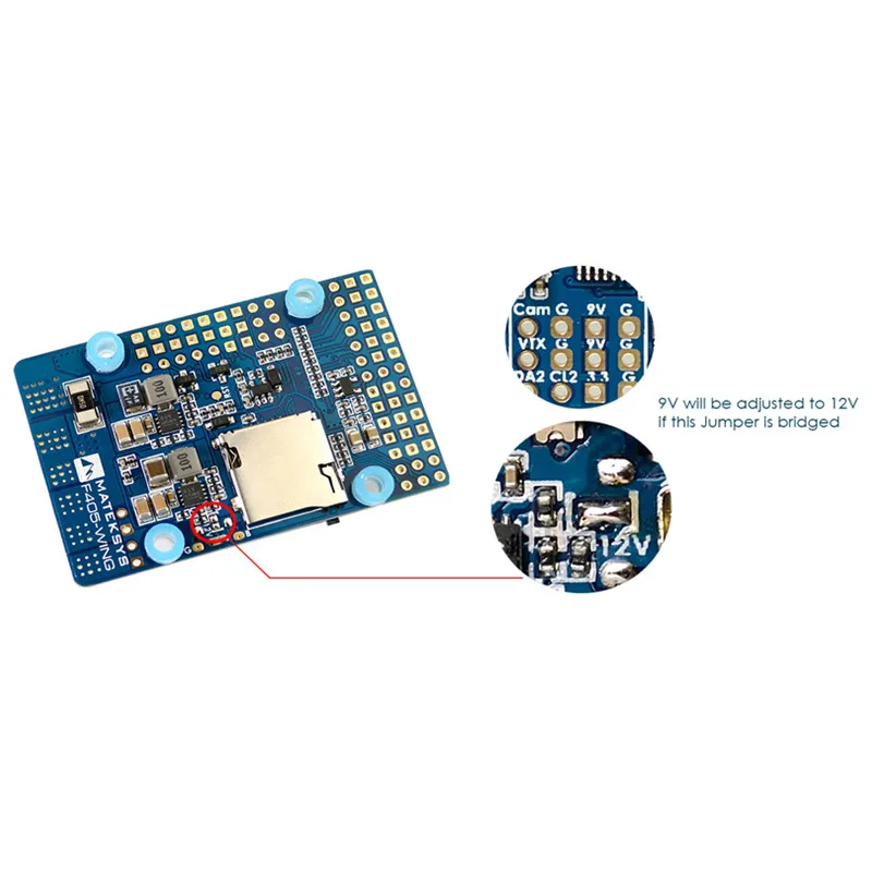 Контроллер полета MATEKSYS F405 WING STM32F405RGT6 BMP280 барометр MicroSD BlackBox Softserial 7 Servos 4 BEC и датчик