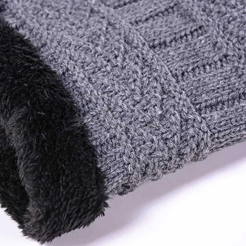 Зимняя шерстяная одежда шеи шарф Для мужчин кольца шарфы утолщенной