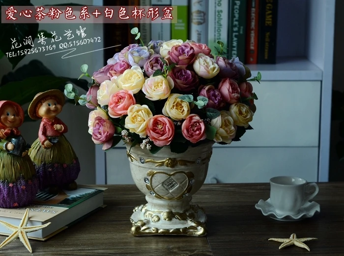 Цветок Пластиковых Сушеные Моделирования FOrnament Расстановке Столов Домашнего