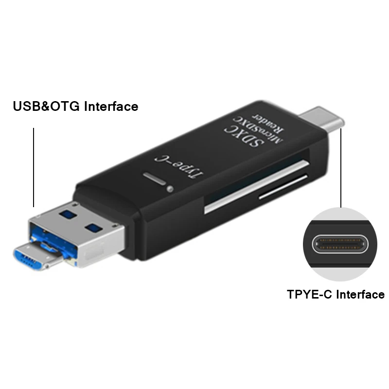 RSExplorer все в 1 кардридер USB тип c OTG к Micro 2 0 TF для SD адаптер Планшетные ноутбуки