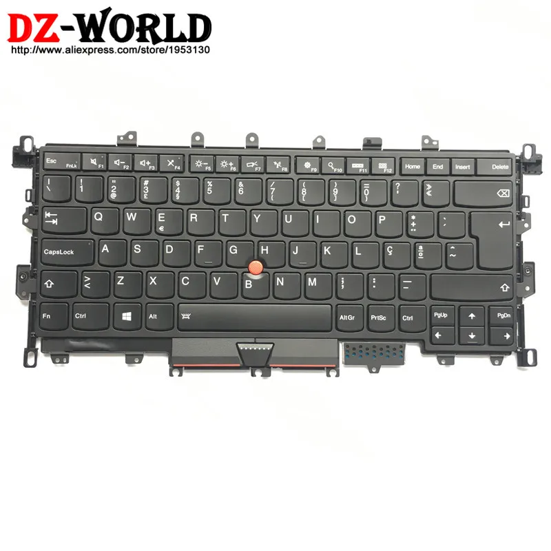 Новая/оригинальная португальская клавиатура с подсветкой для Thinkpad X1 Yoga 1 го
