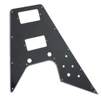 replacement pickguard for 70s kalamazoo made gibson flying v 3 ply black