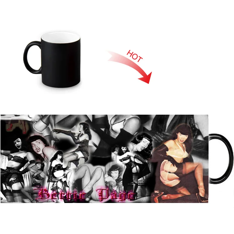 Подарочная коробка Упакованные кружки Bettie Page сделай сам Заказная кружка