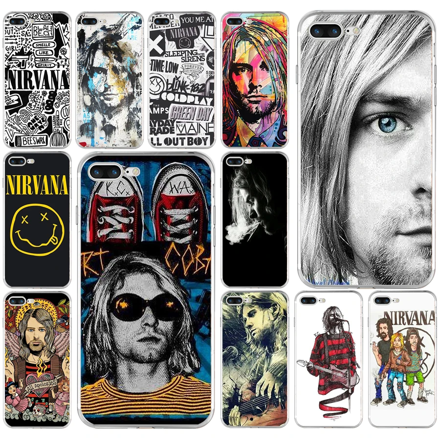 228AQ Nirvana Kurt Cobain Мягкий ТПУ силиконовый чехол для Apple iPhone 6 6s 7 8 plus чехол|Бамперы| |