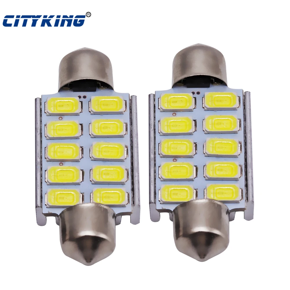 

2 шт./лот Festoon 39 мм Светодиодные Лампы Canbus Error, C5W LED Super Bright 5630 5730 10SMD автомобильная светодиодная купольная лампа Festoon Light