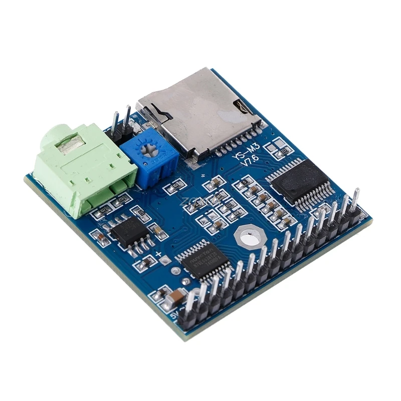 MP3 голосовой модуль SD/TF трансляционный триггер плеер + динамик F MCU SCM UI оптовая