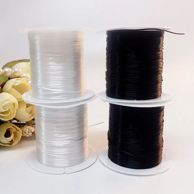 Полезная 2 рулона эластичная бисерная нить украшение на нитке леска изготовление