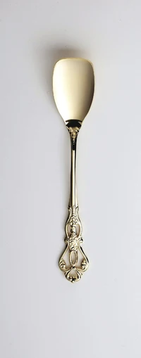 (Spot) Японский соус ретро резной полый совок для мороженого из нержавеющей стали 1