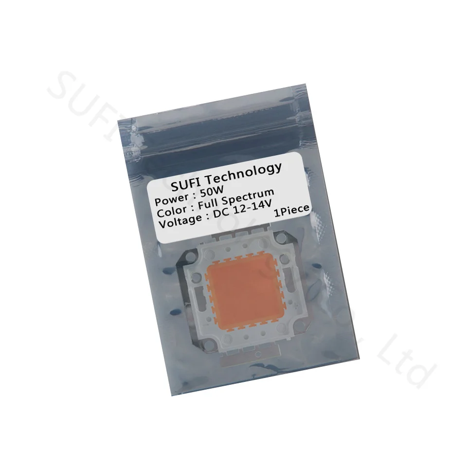 DC12V светодиодный чип для выращивания 20 Вт 30 Вт 50 Вт полный спектр 380-840nm 20 30 50 Вт светильник для комнатных растений овощи и выращивание фруктов
