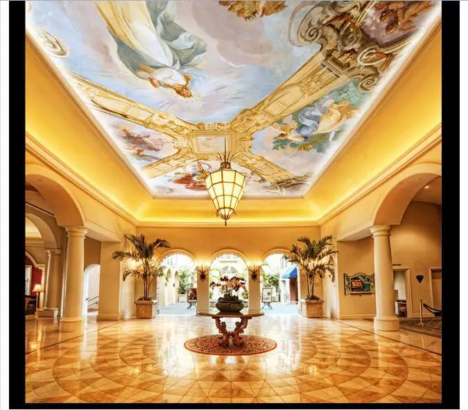 

3d murals wallpaper custom Luxury zenith mural wallpaper ceiling painting the ceiling wallpaper