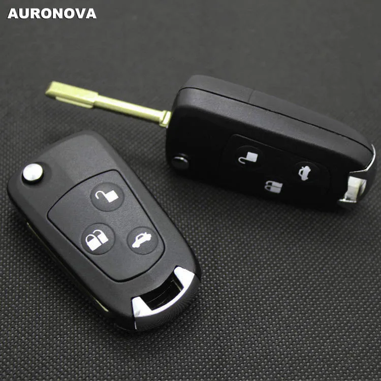 AURONOVA новый обновленный Складной Корпус ключа для Ford Mondeo FO21 Blade 3 белые кнопки цвет