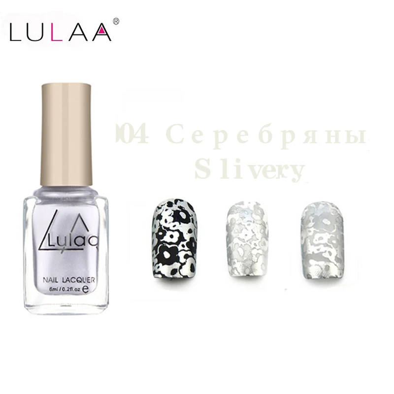 Lulaa штамп лак для ногтей и штамповочный 12 цветов на выбор маникюра 6 мл/бутылка |