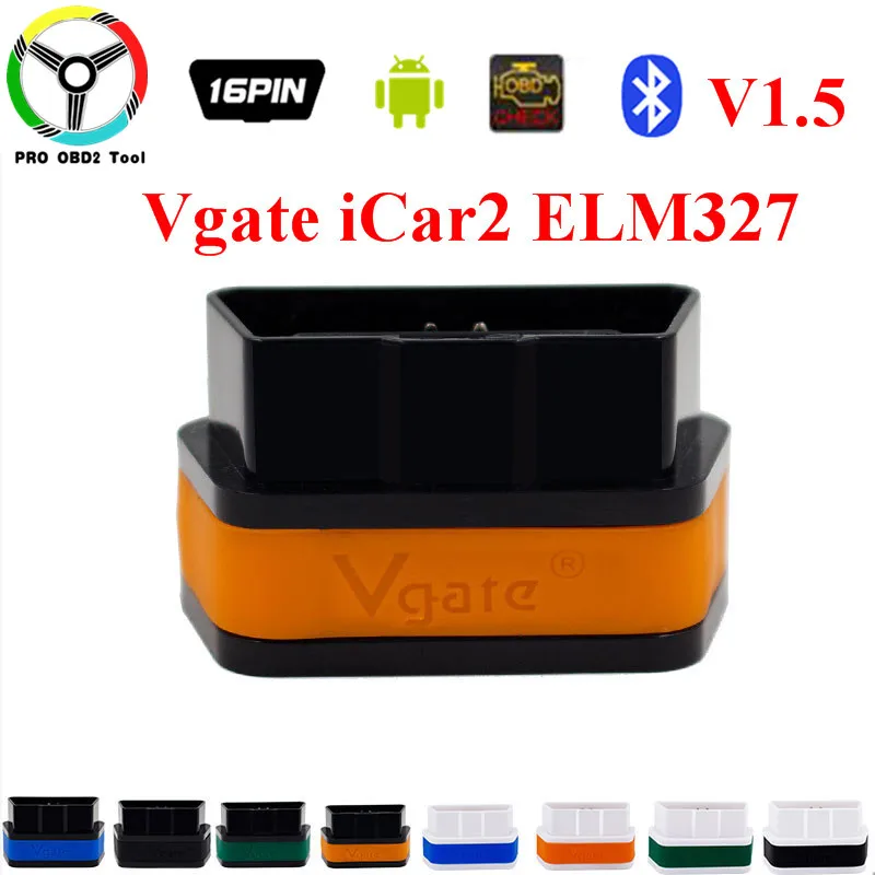 Vgate iCar2 elm327 Bluetooth V1.5 OBDII OBD2 автомобильный диагностический инструмент для Android PC elm 327 OBD 2 II сканер автоматический диагностический инструмент