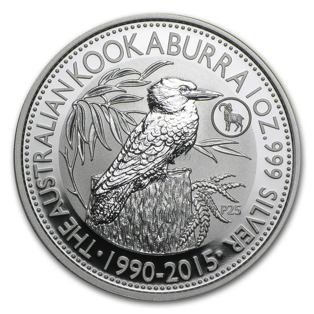 

40% discount! One Piece Australia 2015 Kookaburra 1oz Silver Plated One Dollar Troy Ounce Coin
