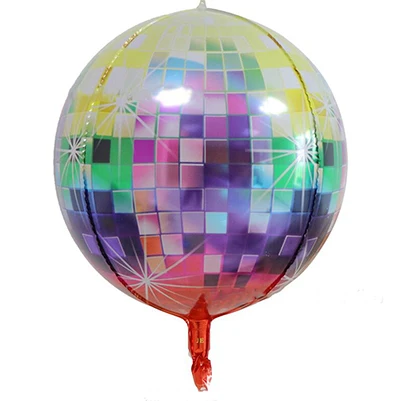 colorful disco 1 шт Многоцветный магический градиентный алюминиевый пленочный шар для свадебного украшения, украшения для дня рождения, подарки на день детей - Цвет: colorful disco