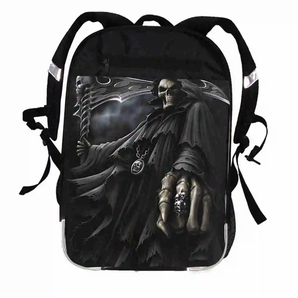 Рюкзак с принтом черепа галактика для женщин и мужчин Causul мальчиков девочек