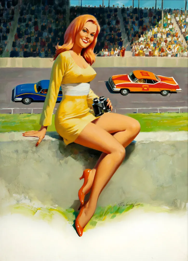 Винтажный постер Pin Up для девочек постеры из крафт-бумаги рисования и стрельбы