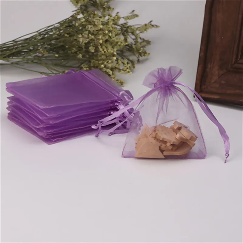 DoreenBeads в случайном порядке rganza ювелирные сумки Drawstring прямоугольник MauveColorful