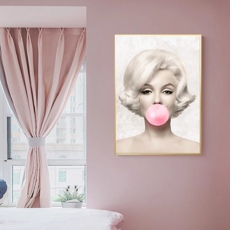 Холст с Мерилин Монро художественные принты и плакаты модная звезда иллюстрация