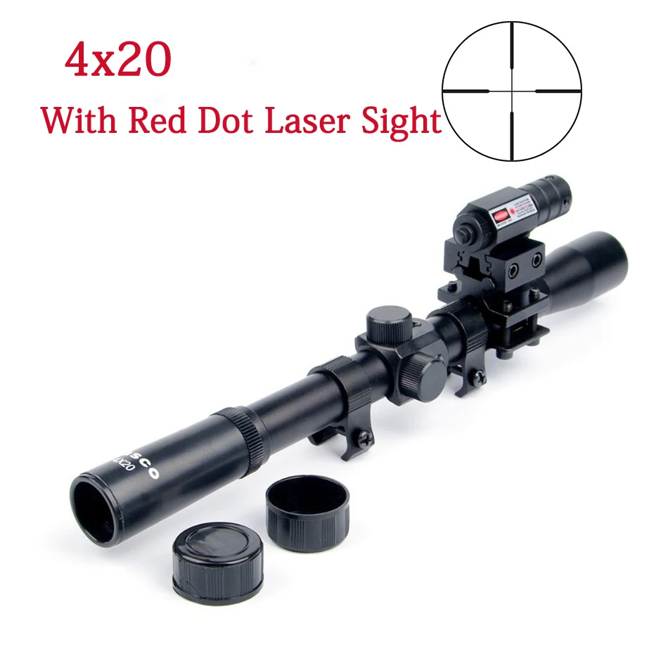 Новый тактический 4X20 Воздушный пистолет винтовка оптика Крест Сетка область +