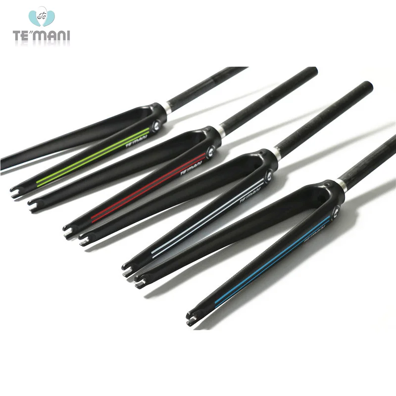 

2017 TEMANI 3K Road Bike Carbon Fork 1-1 / 8 " 28.6MM 700C Full Carbon Fiber Bicycle Front Forks Parts 4 color opcional