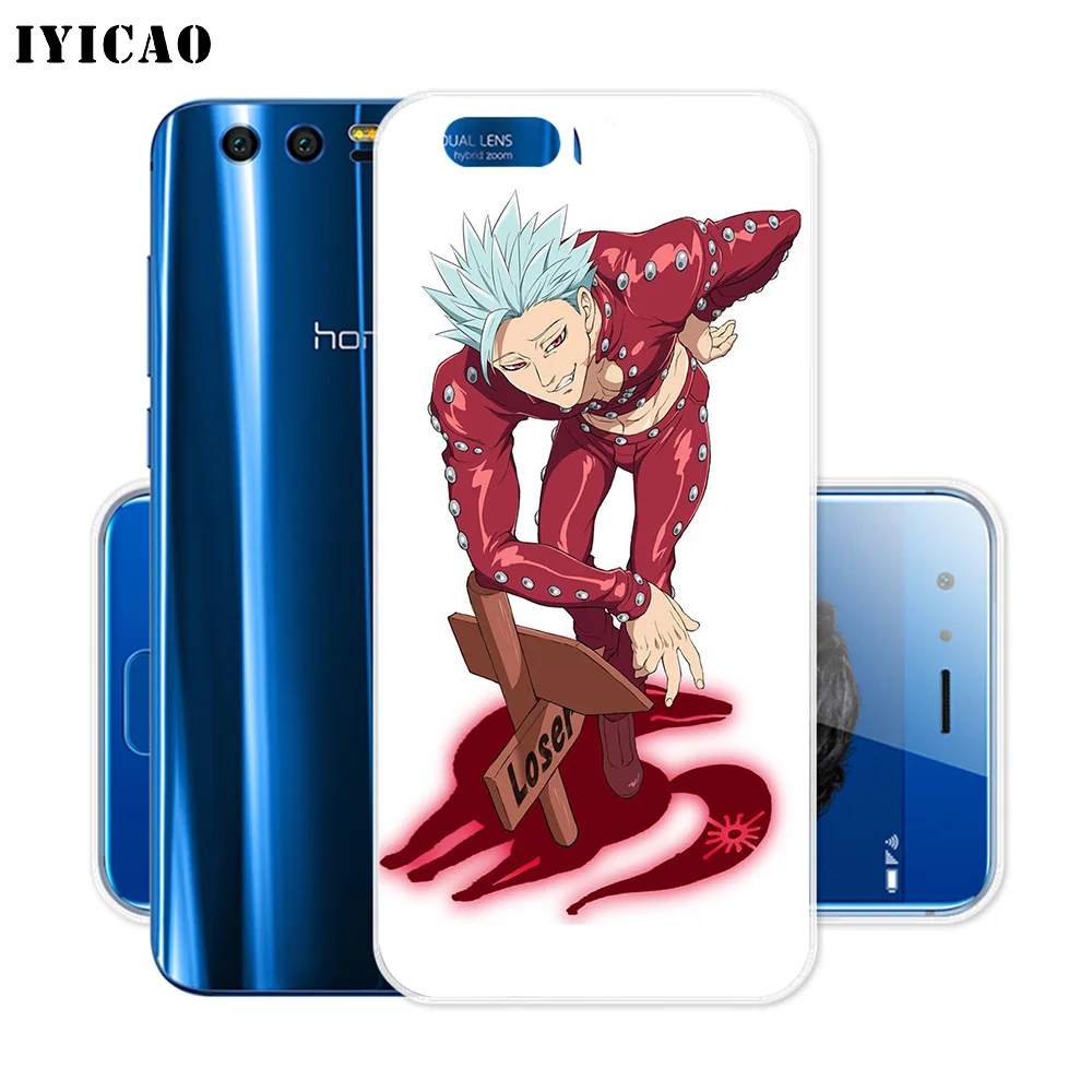 Мягкий силиконовый чехол IYICAO Anime Nanatsu no Taizai для Huawei Y9 Y7 Y6 Prime 2018 Honor 8C 8X 8 9 10 Lite 7X 7C 6A 7A