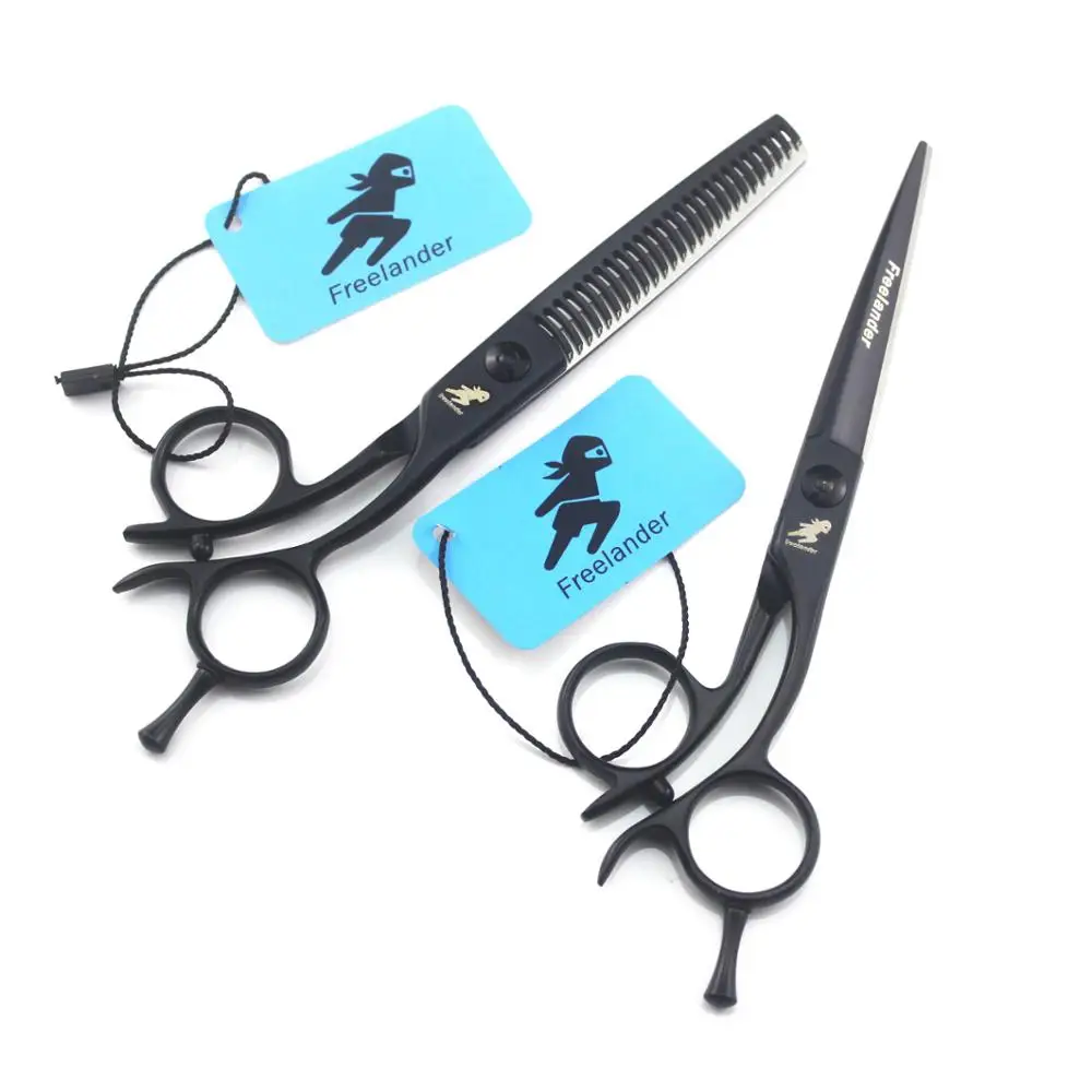 

30% OFF 6 inch Professional Hairdresser Scissors Japan Barber Shear set Hair Cutting Scissor Thinning Scissor Hairdressing Black