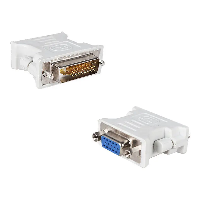 Бесплатная доставка + 20 шт./лот разъем dvi vga/24 5 Pin M DVI I 15 VGA F адаптер для HDTV|vga to vga|vga
