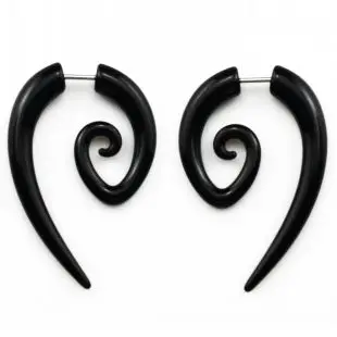 Showlove Акриловые Поддельные Спиральные Ушные Расширители 2 шт.