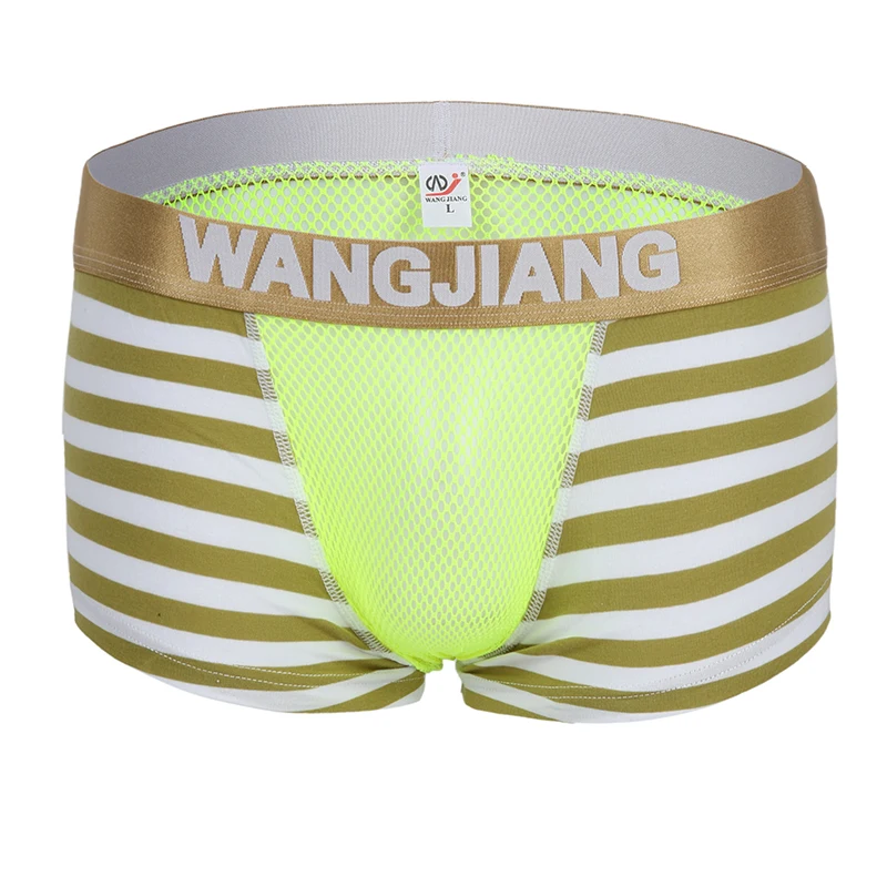 AIIOU Сексуальные трусы боксеры для геев мужское прозрачное дышащее нижнее