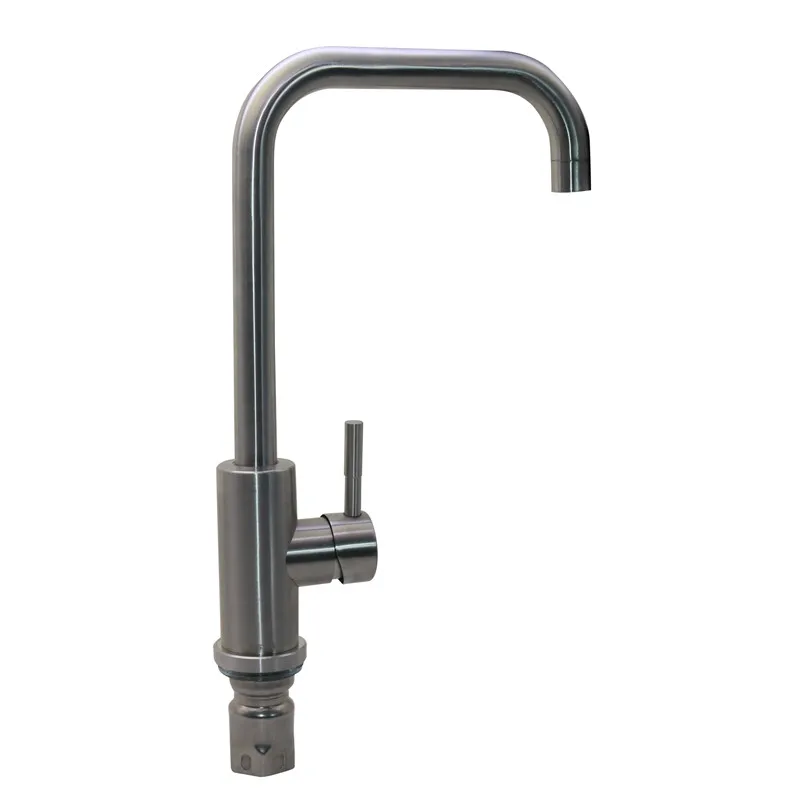 1 pcs Kitchen faucet Wash basin faucet Sink faucet 304 stainless steel Seven-character type hot and cold 360 degree rotation