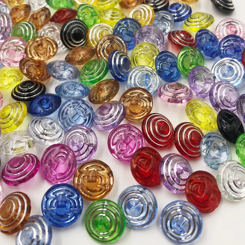 100 шт 12 мм смешанные цвета Акриловые кнопки есть рубашка с отверстиями Кнопки