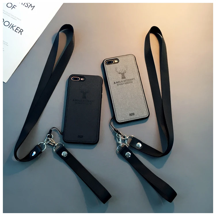 Роскошный кожаный тканевый чехол для телефона iPhone X XS Max XR Ретро 6 6S Plus 8 7 с