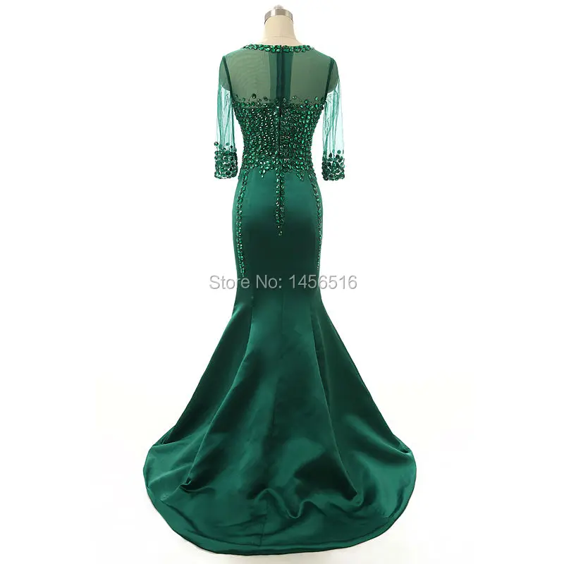 Женское атласное платье русалка Элегантное Длинное со шлейфом и прозрачными