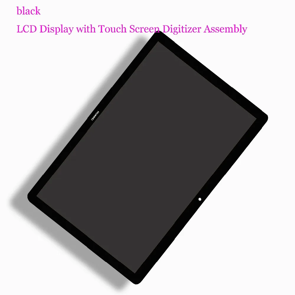 Black LCD Assembly 10," для huawei MediaPad T5 10 AGS2-L09 AGS2-W09 AGS2-L03 AGS2-W19 ЖК-дисплей Дисплей с кодирующий преобразователь сенсорного экрана в сборе Стекло пленка - Цвет: Black LCD Assembly