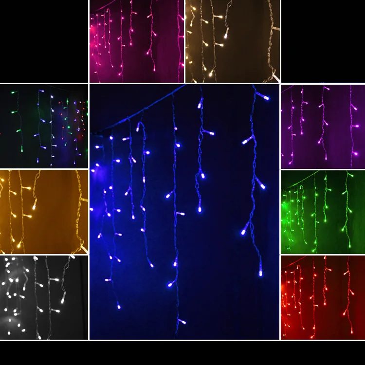 Разноцветная светодиодная гирлянда для занавесок 4 м 100 светодиодов|lamp garland|led curtain