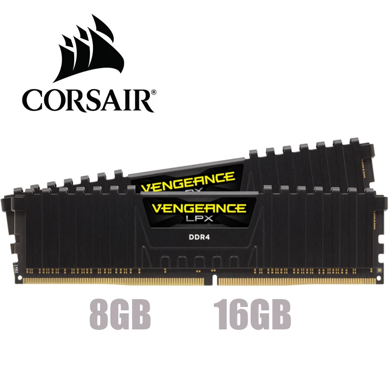Модуль ОЗУ CORSAIR Vengeance LPX 8 ГБ 16 32 DDR4 PC4 2400 МГц 3000 3200 2666 3600 для настольного ПК Память Гб