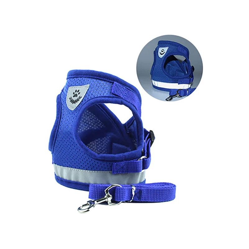 Милый мягкий жилет на лямках дышащий светоотражающий крюк и липучка сетчатый