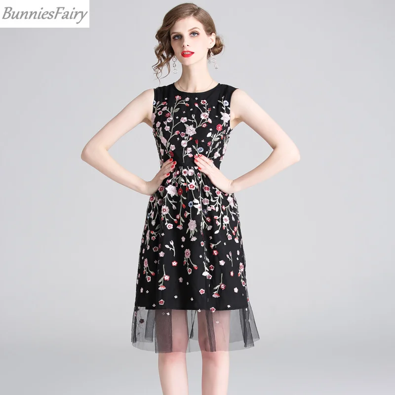 BunniesFairy 2019 лето женские богемные Бохо Ретро цветок с цветочной вышивкой пэчворк А