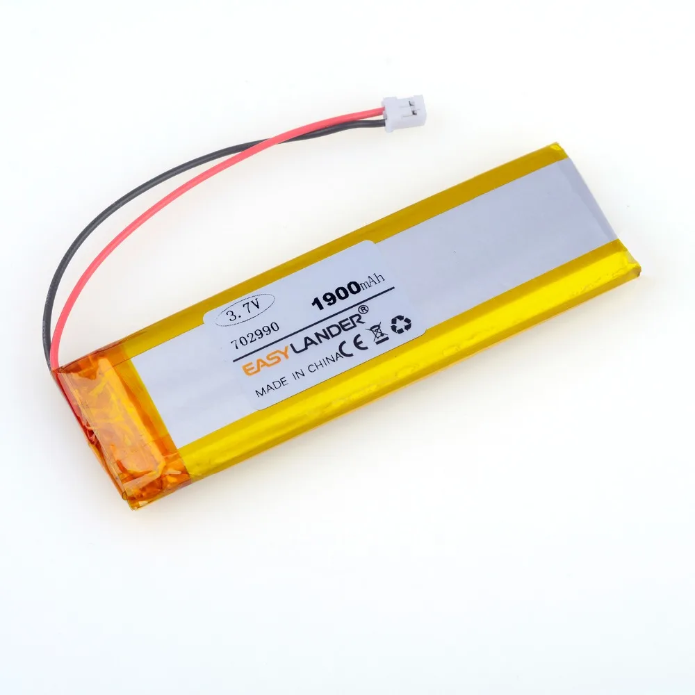3 7 v 1900mAh полимерная литиевая батарея 702990 бар светодиодный светильник