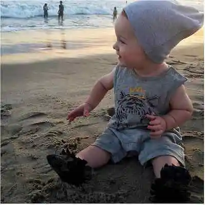 Cotton Newborn Baby Boys Clothes Tiger Printed Rompers Jumpsuit Playsuit Sleeve Summer 0-24 Months Gray |