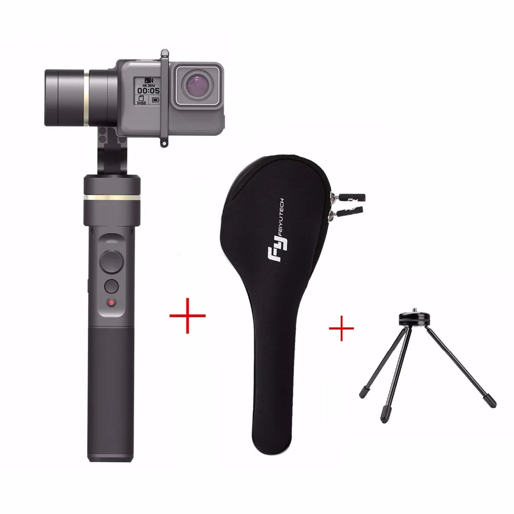 Feiyu G5 V2 обновлен 3 оси брызг ручной карданный для GoPro Hero 5 4 Xiaomi Yi К SJ AEE экшн камер с