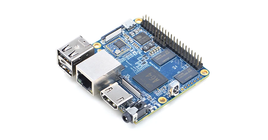NanoPi A64 Allwinner A64, 64 бит высокопроизводительная, четырехъядерный A53 демонстрационная плата, работающая под управлением UbuntuCore и Ubuntu MATE